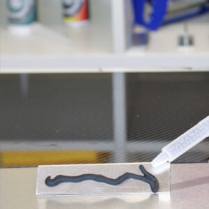 Close Up of A20 Steel Structural Adhesive Photo of Application